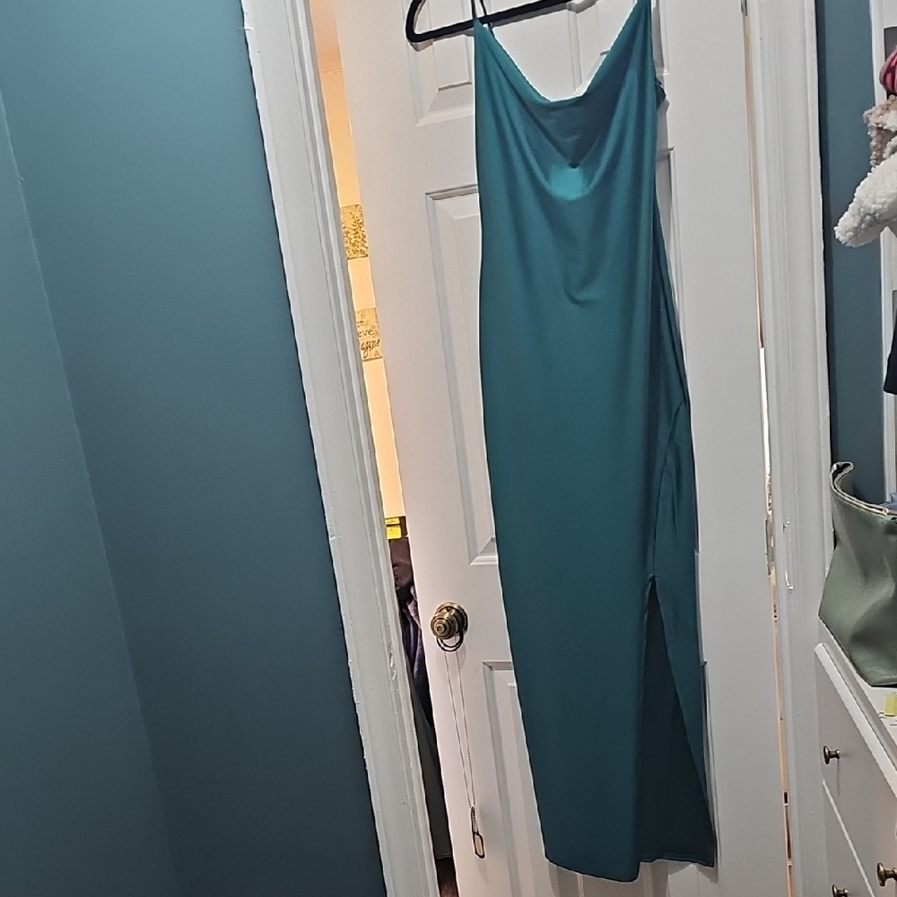 Elegant Teal Dress